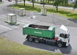 Visuel camion station biogaz Groupe Brangeon